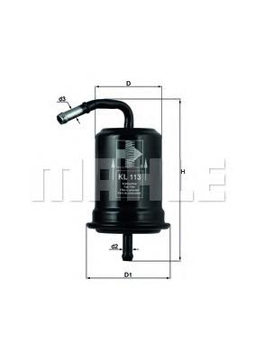 Фільтр тонкого очищення палива Mahle Original KL113 ціна, від 4.16 USD