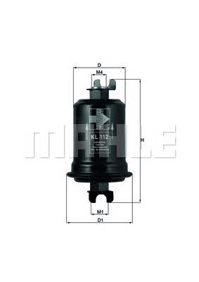 Фільтр паливний Mahle Original KL112