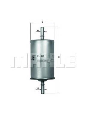 Фільтр паливний Mahle Original KL84