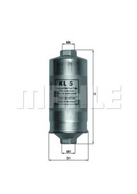 Паливний фільтр KL5 Mahle Original