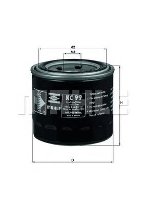 Фільтр тонкого очищення палива Mahle Original KC99 ціна, від 8.84 USD