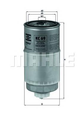 Фільтр паливний Mahle Original KC69
