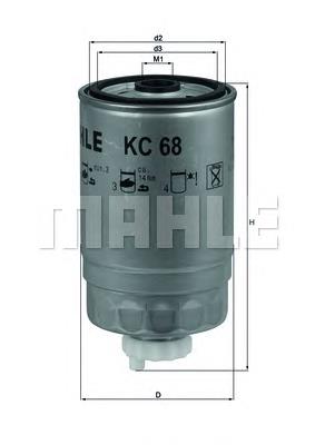 Купити KC68 Mahle Original Фільтр-відстійник палива грубої очистки