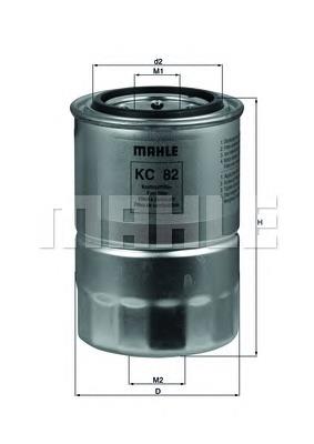 Фільтр паливний Mahle Original KC82