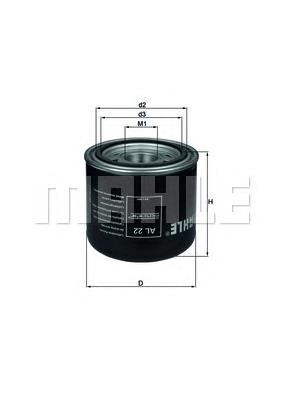 AL22 Mahle Original Фільтр осушувача повітря (вологомастиловідділювача) (TRUCK)