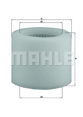 Повітряний фільтр LX123 Mahle Original