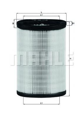 Фільтр повітряний Mahle Original LX597