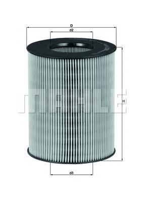 LX794 Mahle Original Повітряний фільтр двигуна