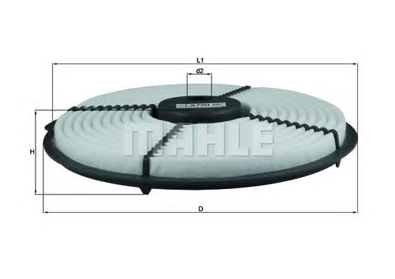 LX729 Mahle Original Повітряний фільтр двигуна