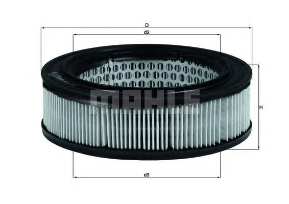 Елемент повітряного фільтра Mahle Original LX278 ціна, від 2.94 USD