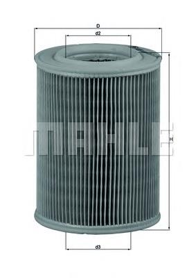 Купити LX455 Mahle Original Автомобільний фільтр повітря