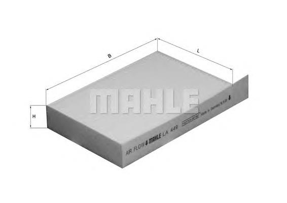 Фільтр повітряний обігрівача Mahle Original LA449 ціна, від 4.75 USD