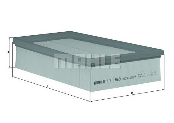 LX1983 Mahle Original Повітряний фільтр двигуна