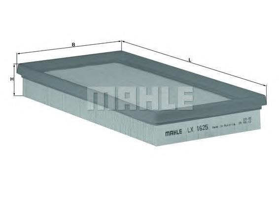 Елемент повітряного фільтра Mahle Original LX1625 ціна, від 4.80 USD