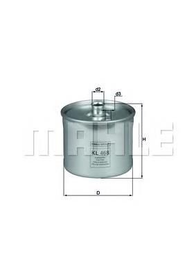 Фільтр тонкого очищення палива Mahle Original KL468 ціна, від 20.95 USD