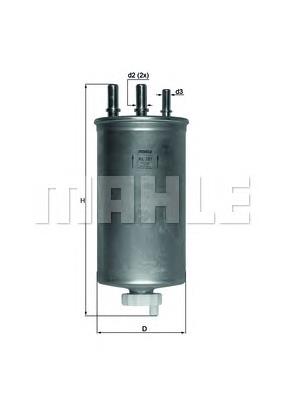 Паливний фільтр KL781 Mahle Original