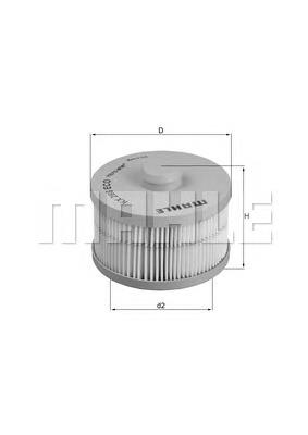 KX266D Mahle Original Фільтр палива