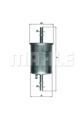 Паливний фільтр KL573 Mahle Original