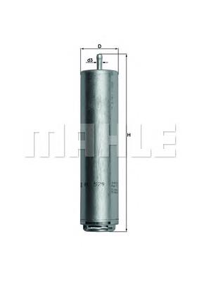 Паливний фільтр KL579D Mahle Original