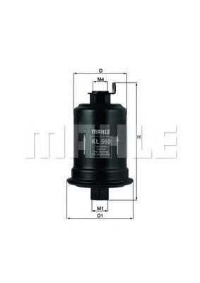 Паливний фільтр KL560 Mahle Original