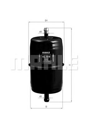 Фільтр тонкого очищення палива Mahle Original KL558 ціна, від 9.39 USD