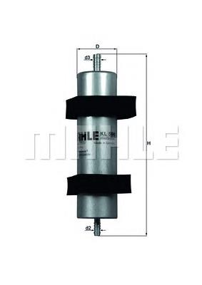 Фільтр тонкого очищення палива Mahle Original KL596 ціна, від 19.39 USD