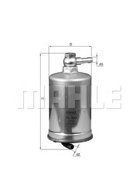 Фільтр тонкого очищення палива Mahle Original KL599 ціна, від 46.75 USD
