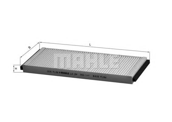 Фільтр повітряний обігрівача Mahle Original LA24 ціна, від 5.41 USD