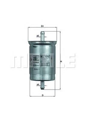 Купити KL171 Mahle Original Фільтр-відстійник палива грубої очистки