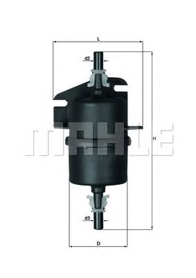 Фільтр тонкого очищення палива Mahle Original KL238 ціна, від 6.57 USD
