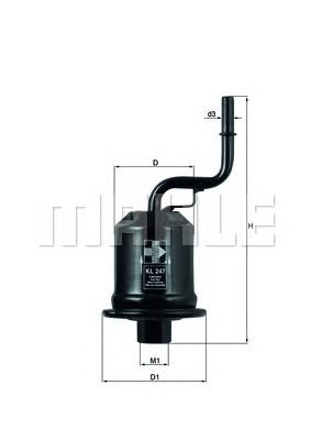 Фільтр тонкого очищення палива Mahle Original KL247 ціна, від 6.98 USD