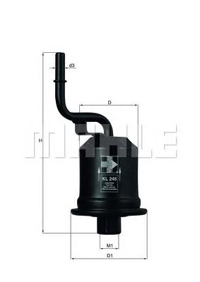 Купити KL246 Mahle Original Фільтр-відстійник палива грубої очистки