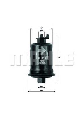 Фільтр паливний Mahle Original KL210