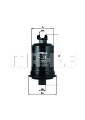 Фільтр тонкого очищення палива Mahle Original KL231 ціна, від 8.40 USD