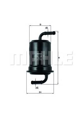 Фільтр паливний Mahle Original KL159