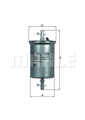 Фільтр тонкого очищення палива Mahle Original KL165 ціна, від 12.86 USD