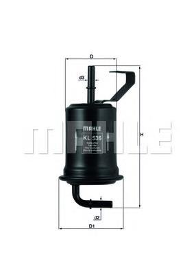 Паливний фільтр KL536 Mahle Original