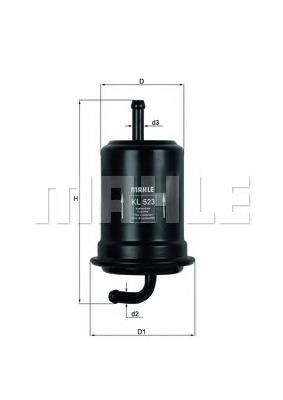Фільтр тонкого очищення палива Mahle Original KL523 ціна, від 9.14 USD
