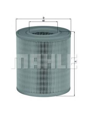Повітряний фільтр LX1253 Mahle Original