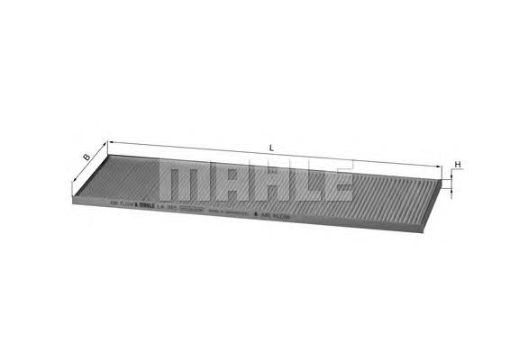 Купити LA355 Mahle Original Фільтр салону вугільний