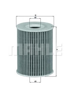 OX3553D Mahle Original Фільтр масла
