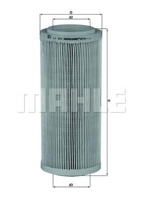 Фільтр повітряний Mahle Original LX855