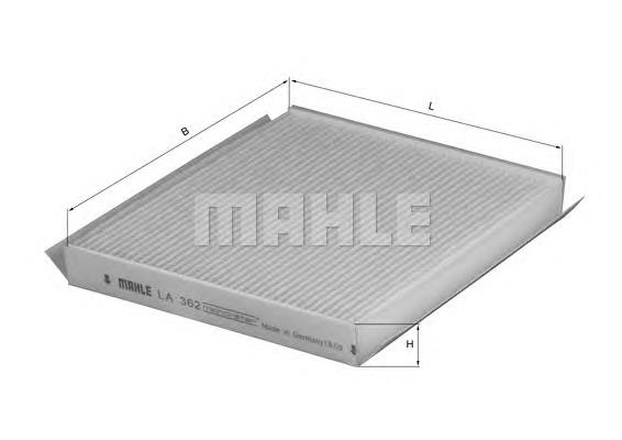 Фільтр повітряний обігрівача Mahle Original LA362 ціна, від 7.56 USD