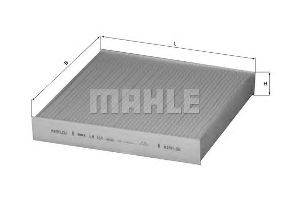 Купити LA184 Mahle Original Фільтр салону вугільний