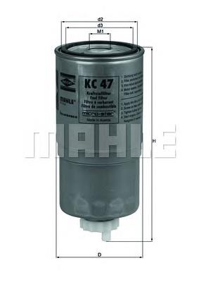 Фільтр паливний Mahle Original KC47