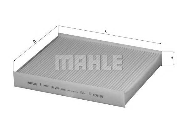 Купити LA220 Mahle Original Фільтр салону вугільний