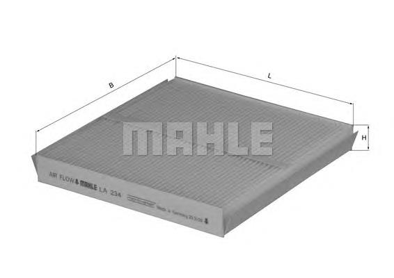 Фільтр салону LA234 Mahle Original