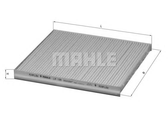 Купити LA199 Mahle Original Фільтр салону вугільний