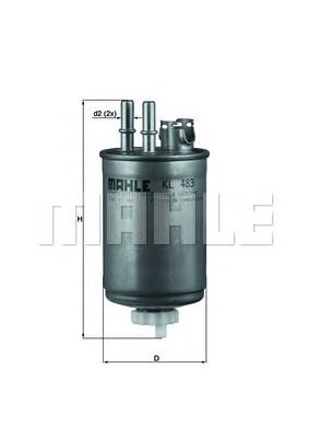 Паливний фільтр KL483 Mahle Original