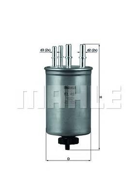 Фільтр тонкого очищення палива Mahle Original KL451 ціна, від 40.26 USD